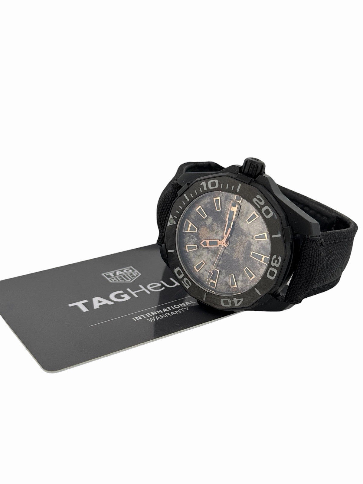 TAG Heuer Aquaracer WBD218A Automatic 41mm Titanium Carbon Watch Limited /750