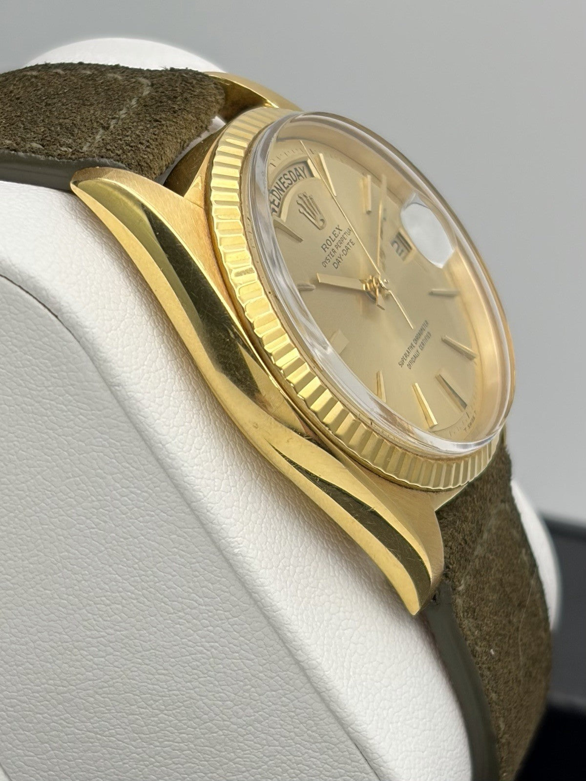 Rolex Day Date 1803 18K Yellow Gold 36mm Champagne Doorstop Dial Men’s Watch
