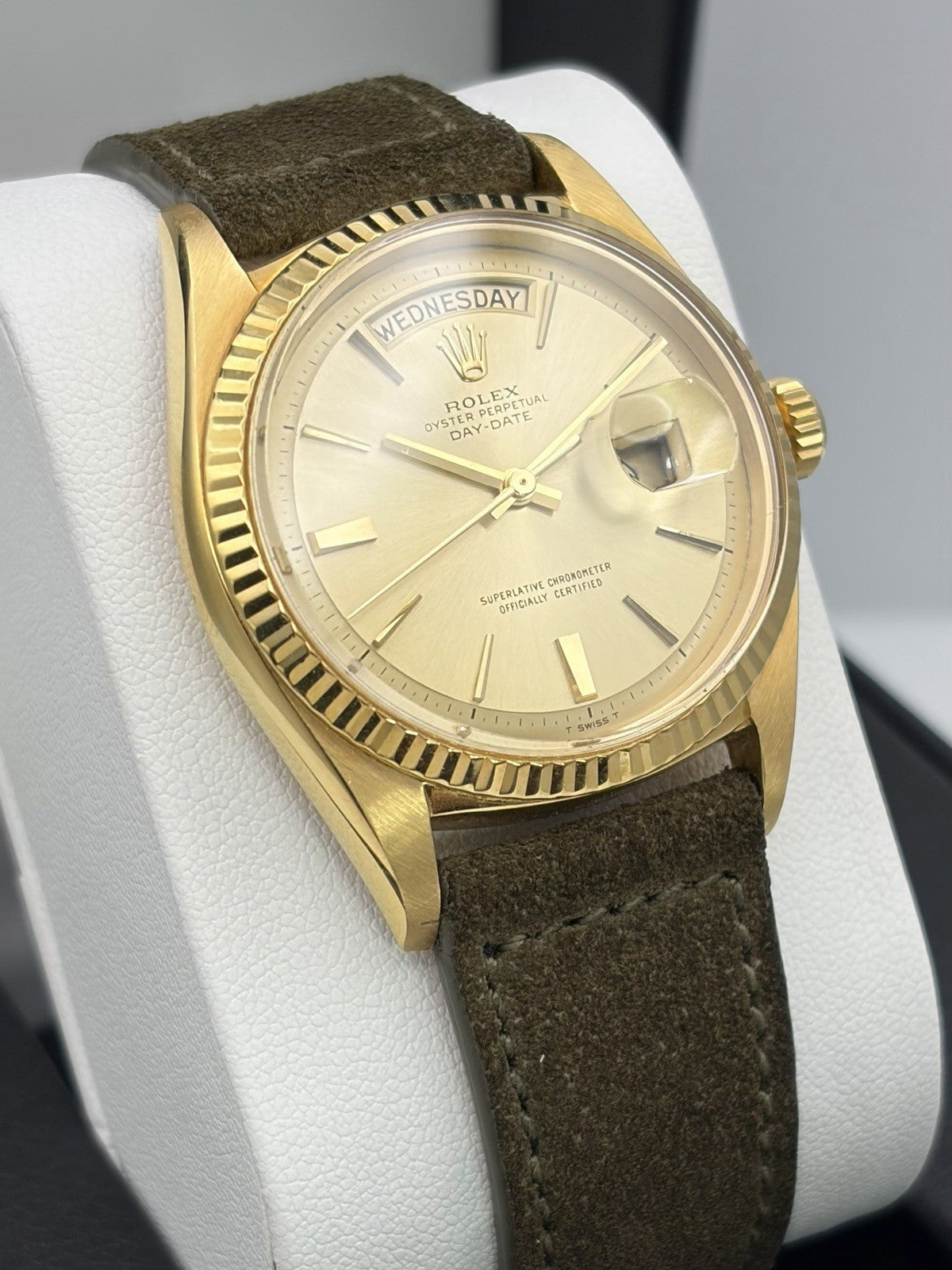 Rolex Day Date 1803 18K Yellow Gold 36mm Champagne Doorstop Dial Men’s Watch