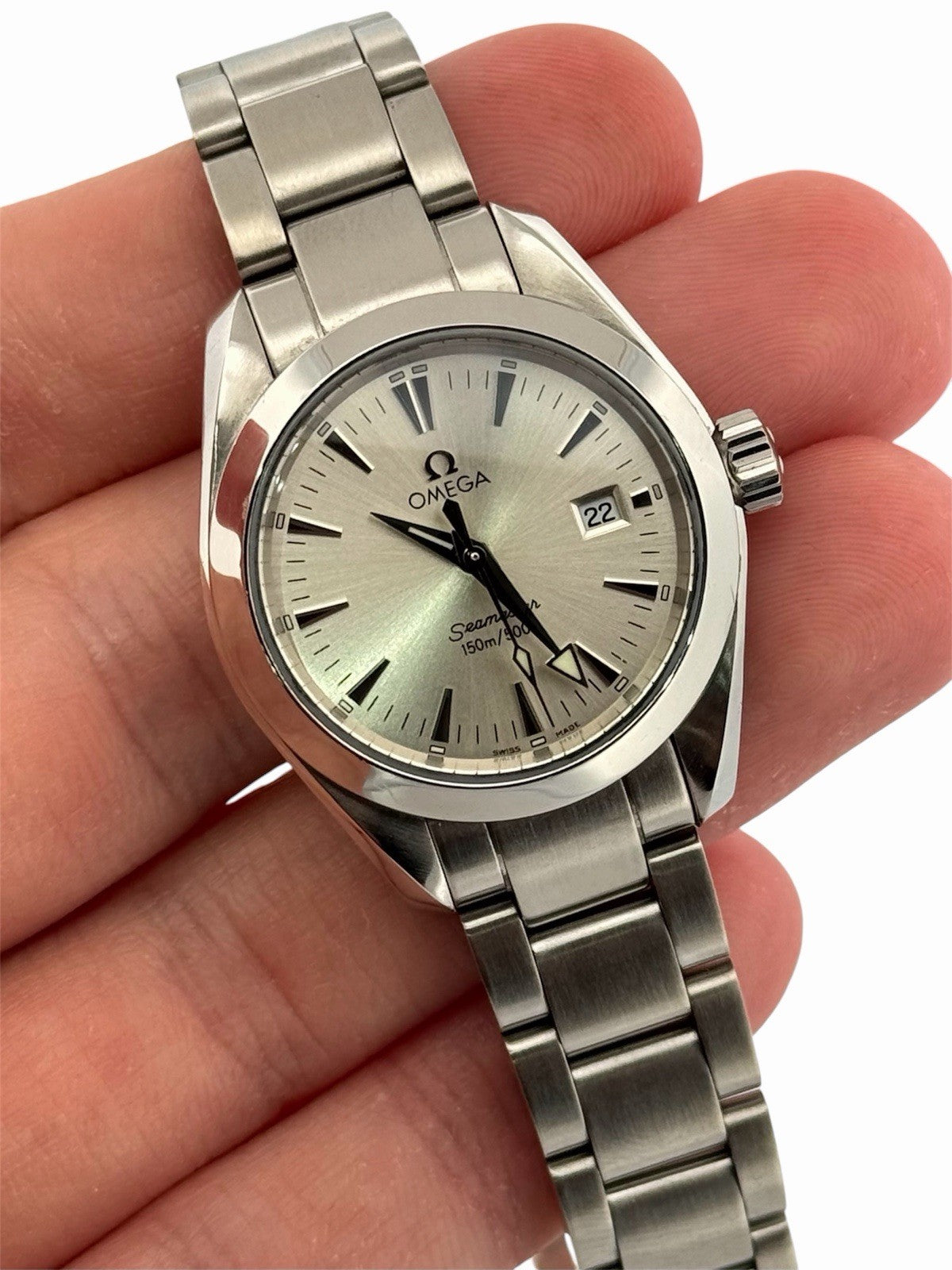 Omega Seamaster Aqua Terra 150M 2577.30 Silver Dial 29mm Quartz Watch