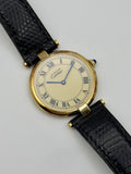 Cartier Must de Cartier Vendome 30mm 590003 Vermeil 925 Ivory Dial Quartz Watch