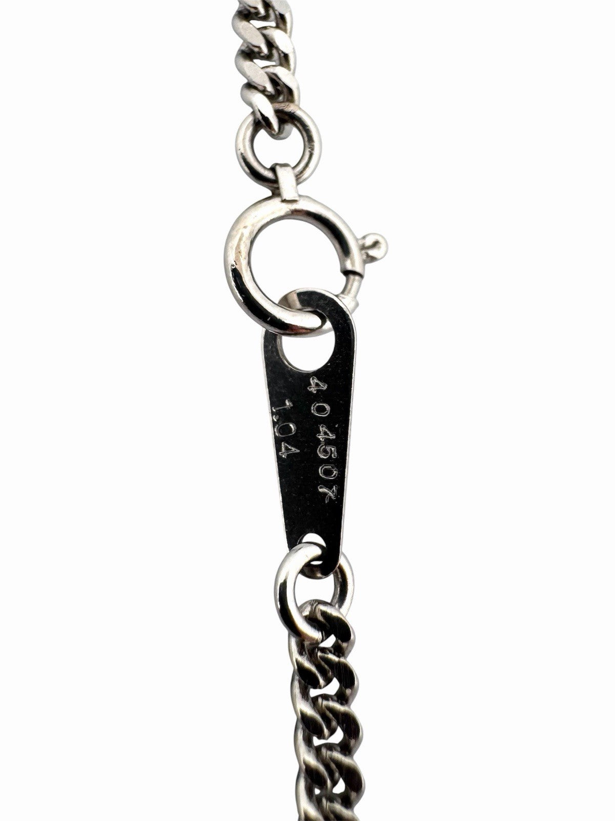 Solid Platinum Pt850 Curb Link Chain 2.6mm 20in