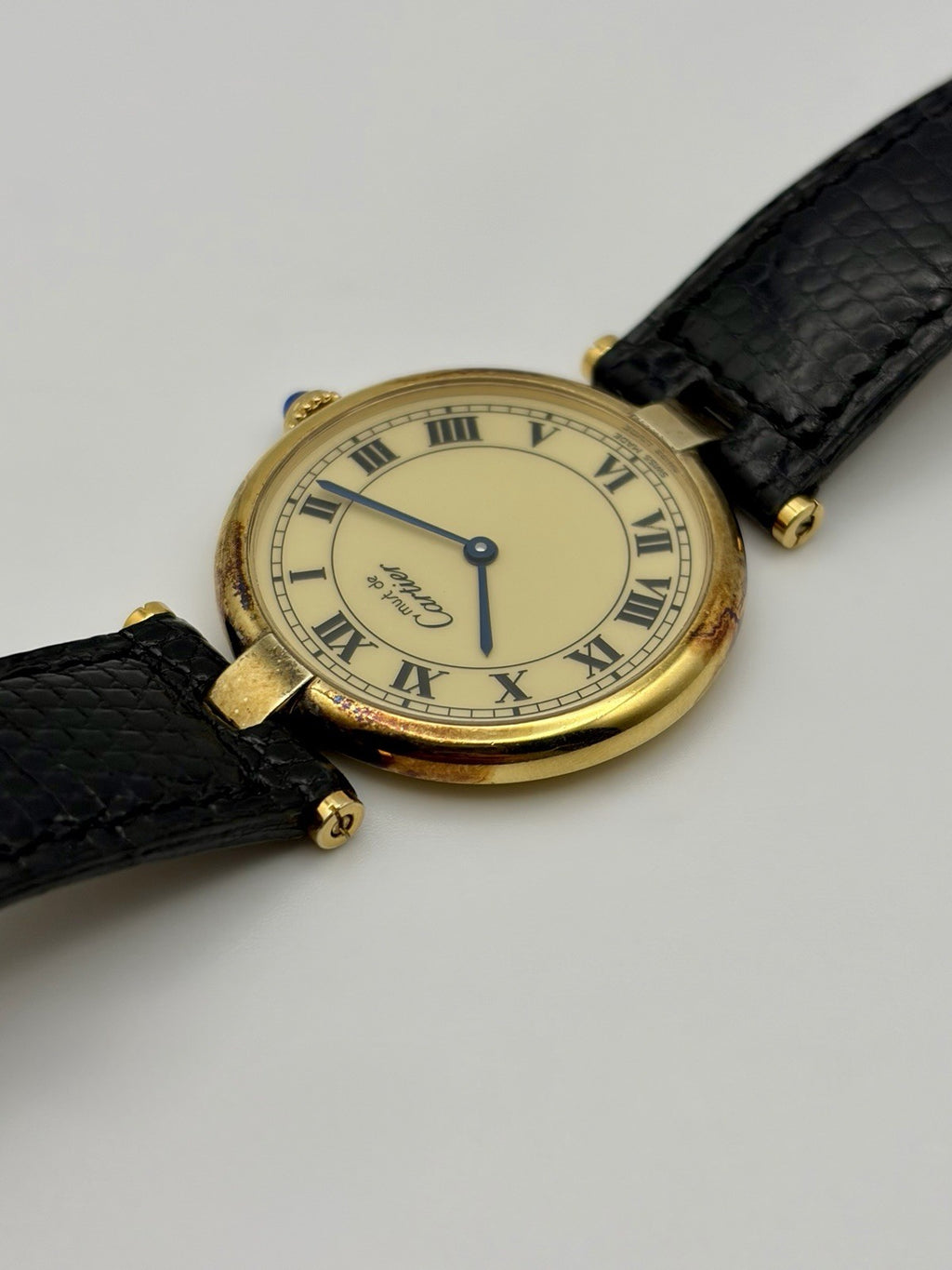 Cartier Must de Cartier Vendome 30mm 590003 Vermeil 925 Ivory Dial Quartz Watch