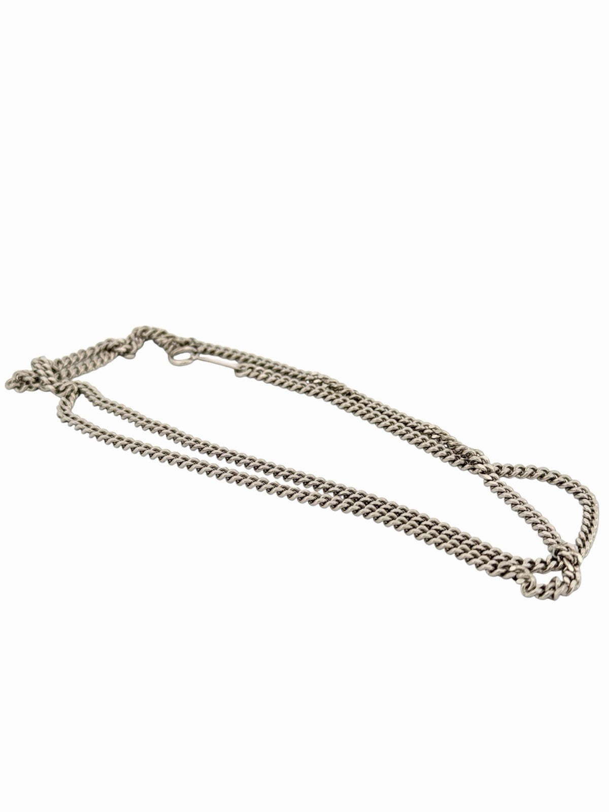 Solid Platinum Pt850 Curb Link Chain 2.6mm 20in