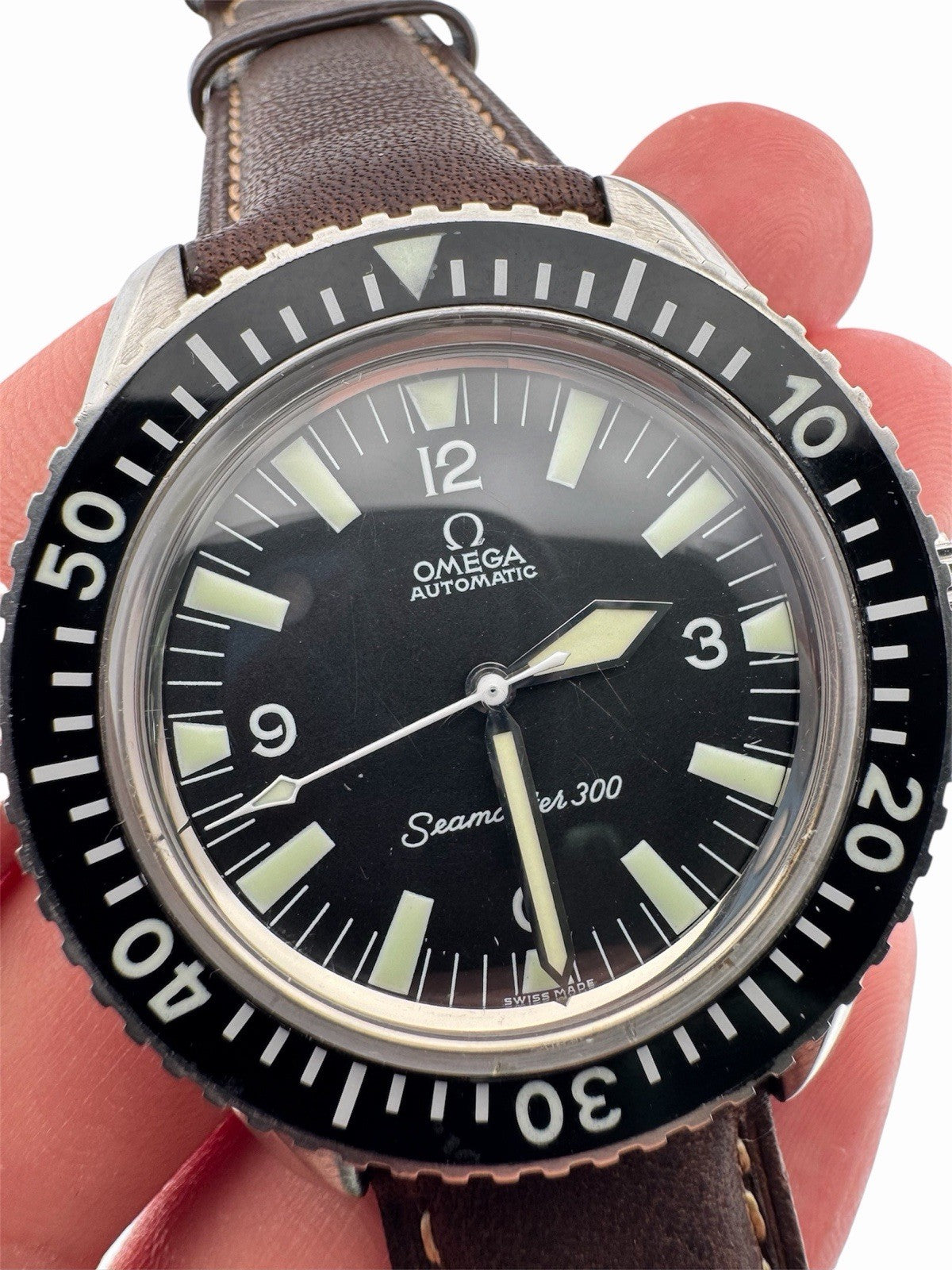 Vintage Omega Seamaster 300m Ref. 165.024 Automatic Black Dial 42mm Watch