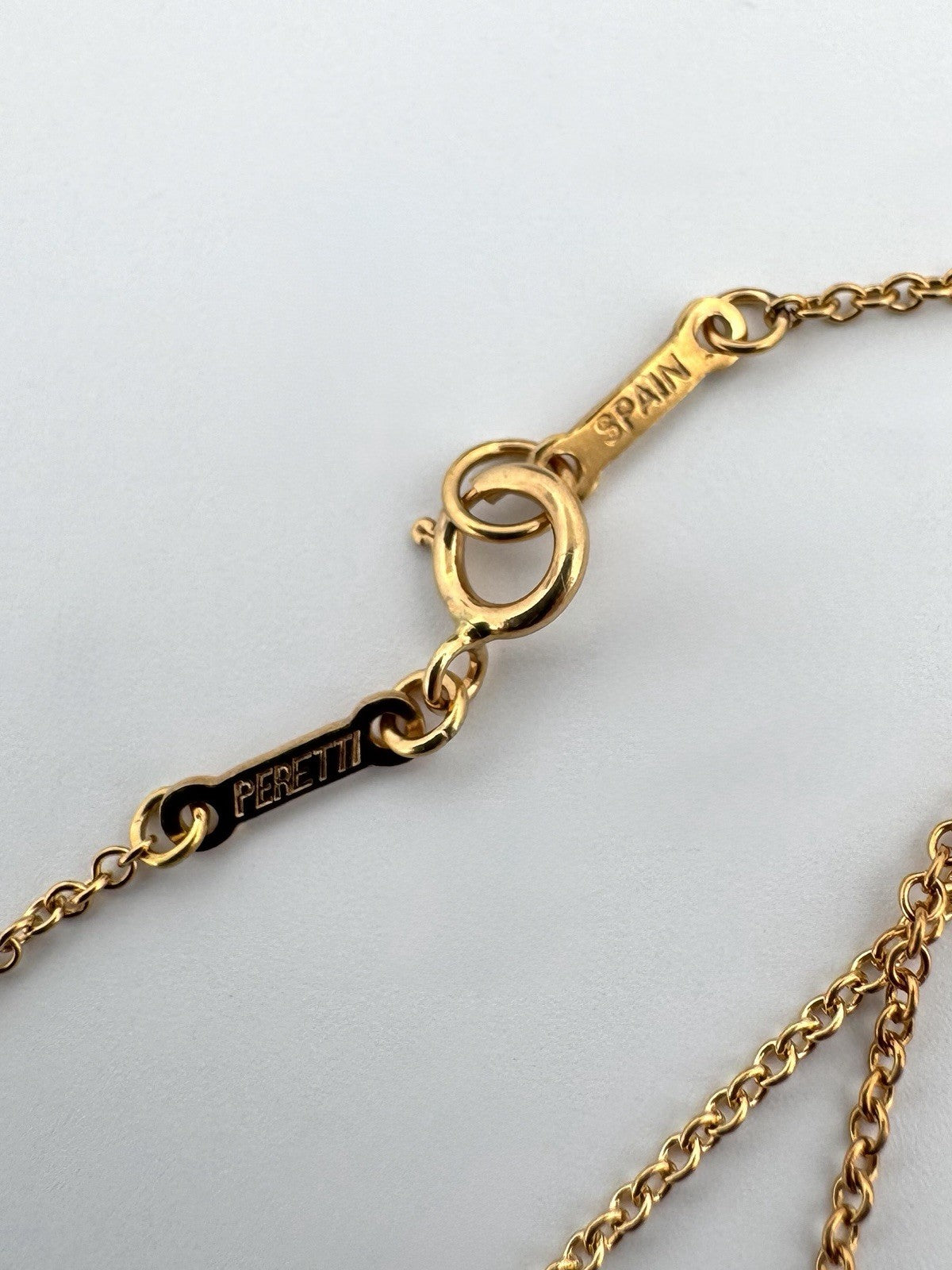 Tiffany & Co. Elsa Peretti 18K Gold Diamond Starfish Pendant Necklace 16”+ Pouch