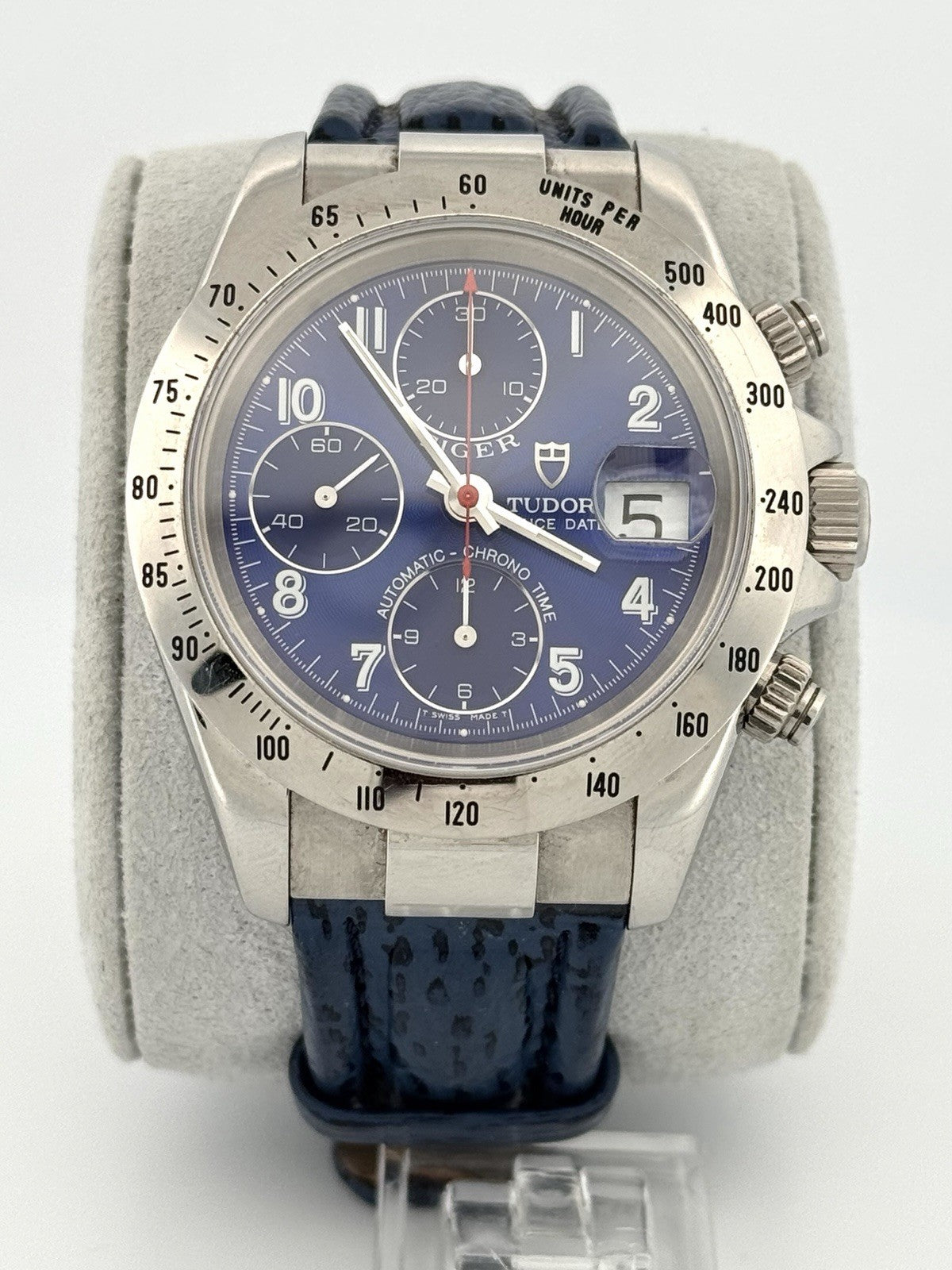 Tudor Prince Date Tiger 79280P Chronograph Blue Dial 40mm Automatic Watch