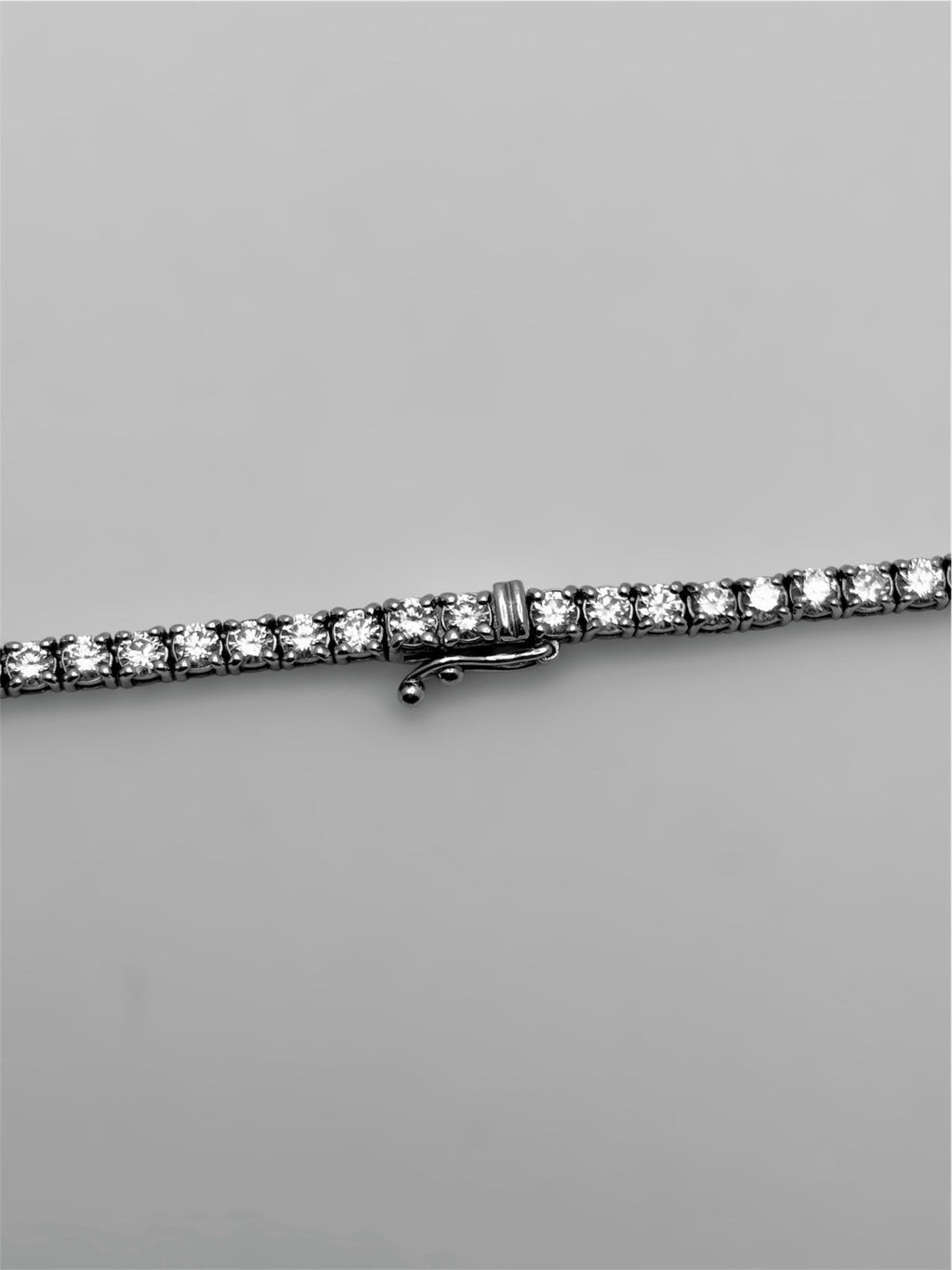 14K White Gold VS+ Lab Grown Diamond 11CT Tennis Chain Necklace 20”