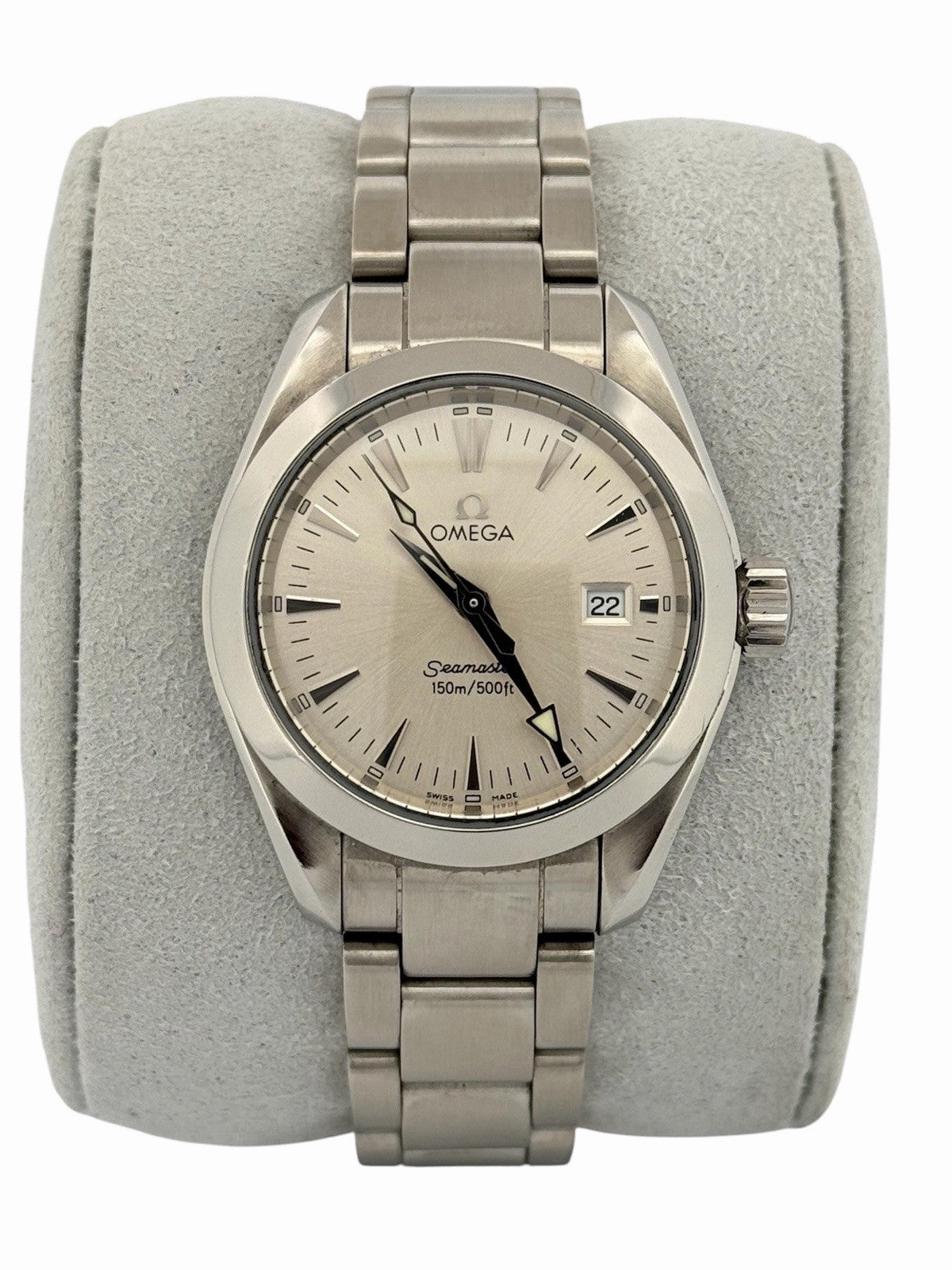 Omega Seamaster Aqua Terra 150M 2577.30 Silver Dial 29mm Quartz Watch