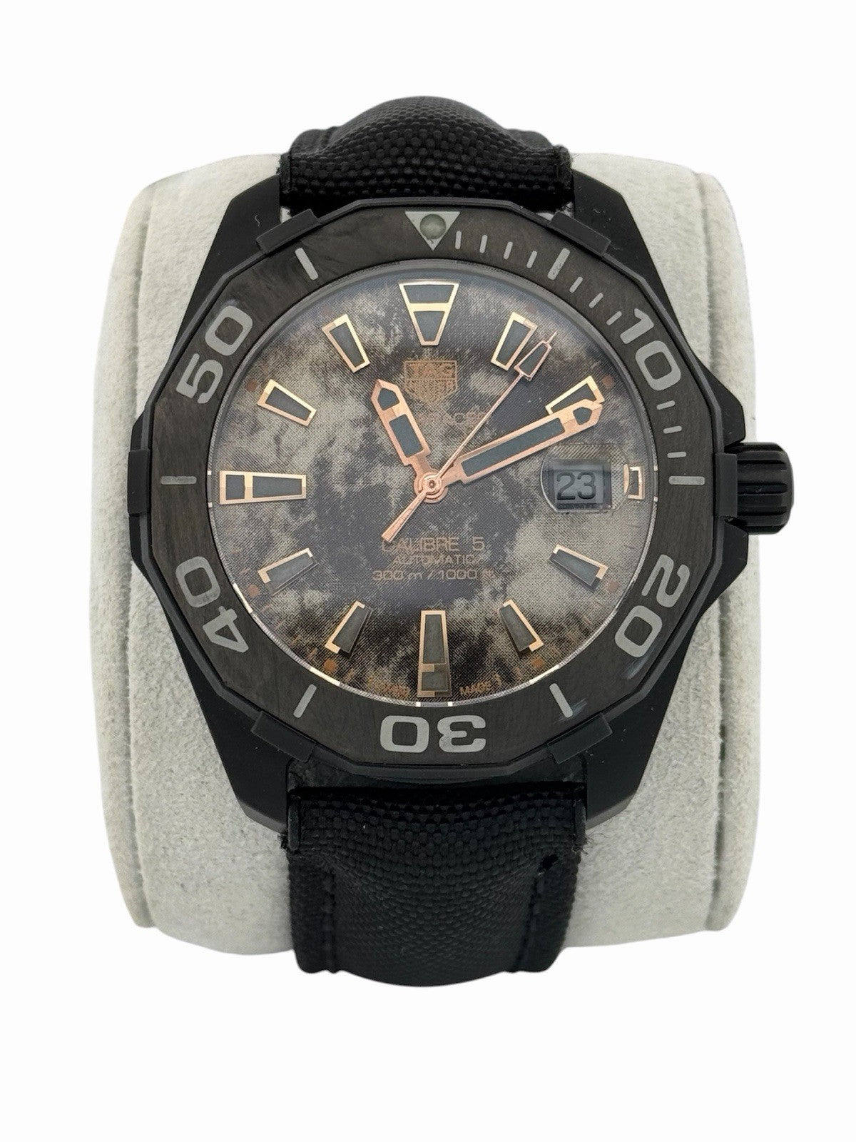 TAG Heuer Aquaracer WBD218A Automatic 41mm Titanium Carbon Watch Limited /750