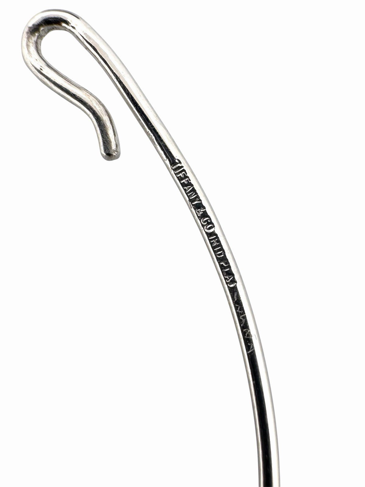Vintage Tiffany & Co. Platinum Iridium Cable Bangle Bracelet Approx. 7”
