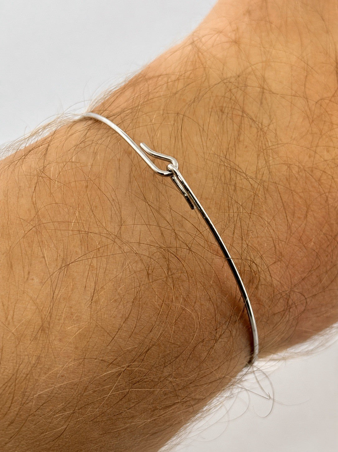Vintage Tiffany & Co. Platinum Iridium Cable Bangle Bracelet Approx. 7”