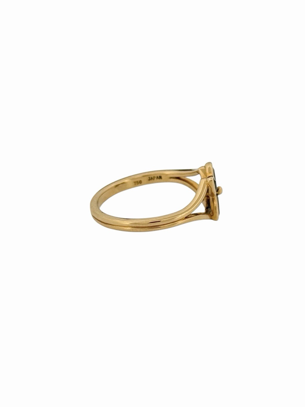 Tiffany & Co. 18K Yellow Gold Sapphire Victoria Cocktail Flower Ring Japan Sz 6
