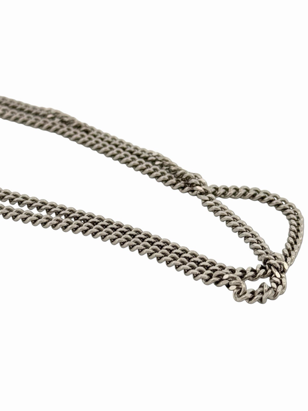 Solid Platinum Pt850 Curb Link Chain 2.6mm 20in