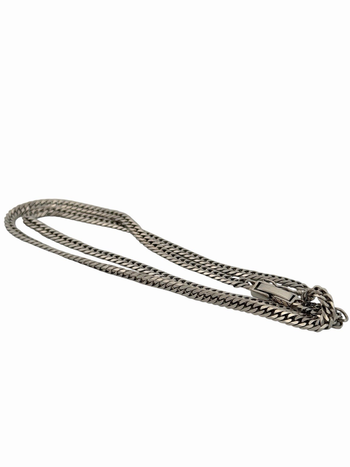 Solid Platinum Pt850 Kihei Curb Chain 3.5mm 18in - Excellent Condition